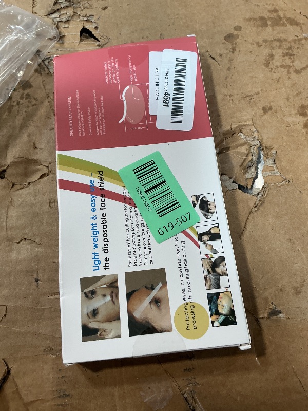 Photo 1 of 100 PCS Microblading Makeup Shower Face Shields Visors, Disposable Face Shields Masks for Hairspray Salon Supplies and Eyelash Extensions Eye Eyelid Surgery Aftercare