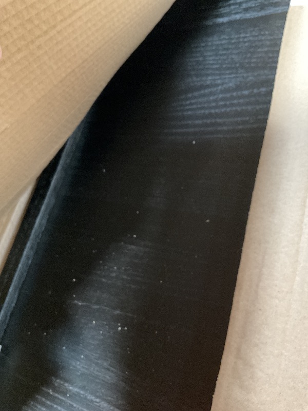 Photo 1 of **PARTS ONLY DAMAGED**Gurfuy Extra Large Long Rectangle Ottoman Table Tray 40"x20" - Black Rustic Wooden Serving Tray for Farmhouse Decorative Oversized Coffee Table Trays Living Room Kitchen Counter Breakfast