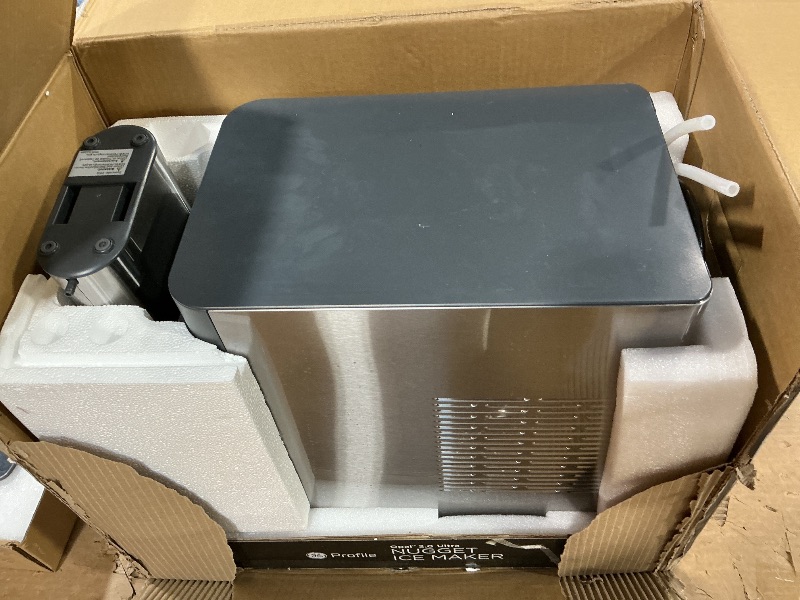 Photo 1 of **MISSING PIECES** GE Profile Opal 2.0 Ultra Nugget Ice Maker with Side Tank and Scale Inhibiting Filter, Scoop Included, 38 lbs in 24 Hours, Pellet Ice Machine with WiFi & Smart Connected, Stainless Steel