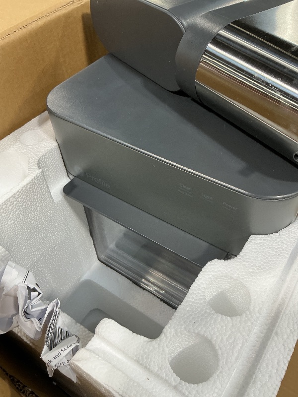 Photo 1 of **MISSING PIECES** GE Profile Opal 2.0 Ultra Nugget Ice Maker with Side Tank and Scale Inhibiting Filter, Scoop Included, 38 lbs in 24 Hours, Pellet Ice Machine with WiFi & Smart Connected, Stainless Steel