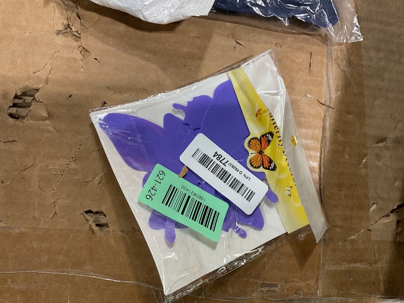 Photo 1 of **PARTIAL SET**Syhood 24 Pieces PURPLE Monarch Butterfly Decorations Halloween Butterfly Wall Decor 4.7 Inch Artificial 3D Fake Butterflies Stickers for Crafts Halloween Floral Flower Arrangements Supplies