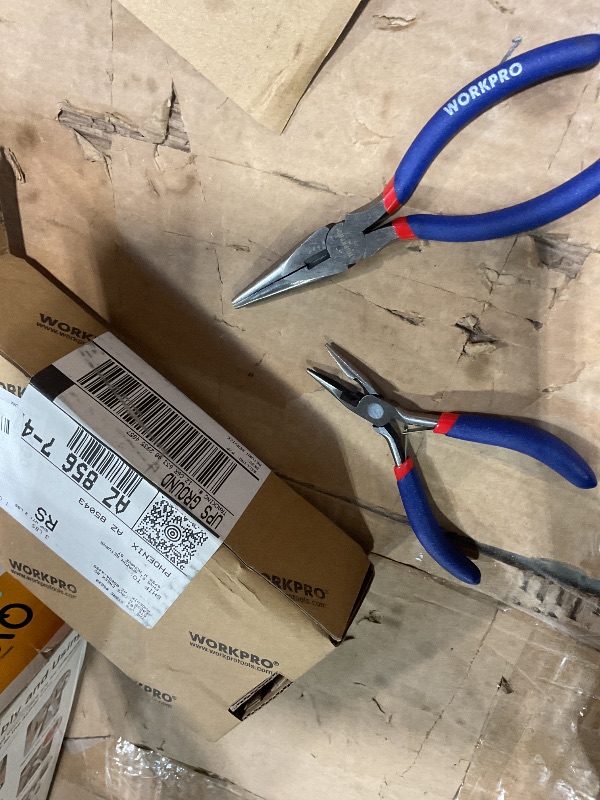 Photo 1 of * 2 PIECES ONLY * 7-piece WORKPRO Pliers Set with Groove Joint, Long Nose, Slip Joint, Linesman, and Diagonal Pliers for DIY & Home Use