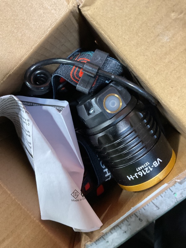 Photo 1 of **MISSING BATTERIES **VOLISABER Rechargeable Headlamp LED, 1000 Lumens Super Bright Headlamp with Motion Sensor & Dual Light, 9000mAh Waterproof Head Light Zoomable 90° for Hiking, Camping, Cycling, Repair