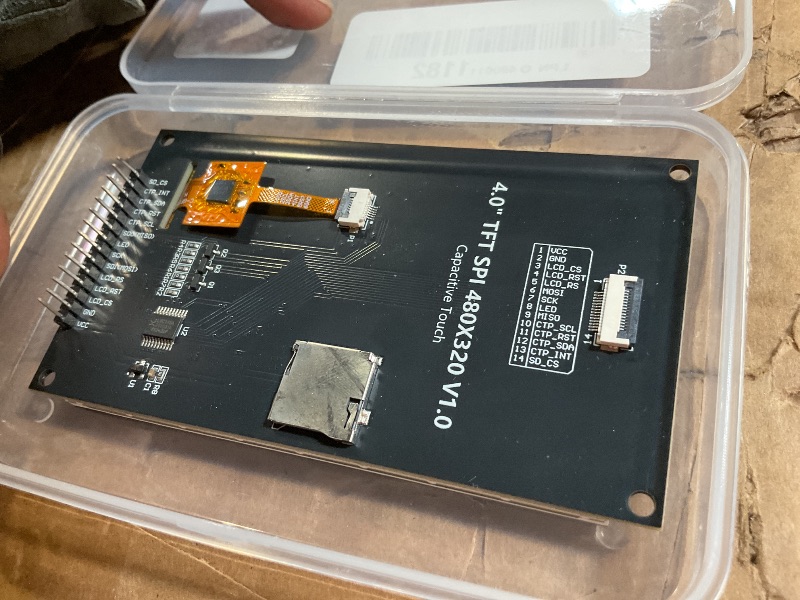 Photo 1 of ** NON FUNCTIONAL** Hosyond 4.0 Inch 320x480 TN Capacitive Touch Screen LCD Display Module SPI Serial ST7796S Driver for Arduino R3/Mega2560/ESP32