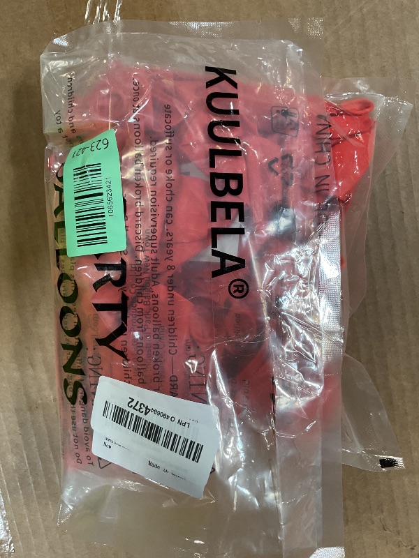 Photo 1 of 110pcs Coral Red Balloon 12 Inch, Coral Red Latex Balloons for Birthday Party Baby Shower Wedding(with 2 Ribbons).