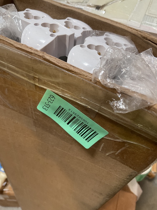 Photo 1 of ***MISSING POWER CORD(S)*** BBOUNDER 12 Pack Linkable LED Shop Light with Reflector, Super Bright 6500K Cool Daylight, 4400 LM, 4 FT, 48 Inch Integrated Fixture for Garage, 40W Equivalent 250W, Surface & Suspension Mount, Black