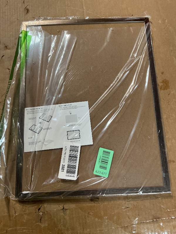 Photo 1 of *SCRATCHED*RUN HELIX 12x16 Picture Frame Brown - Polished Plexiglass, Wall-Mountable, Hanging Kit Included. Suited for Family Portraits, Scenic Landscapes, Wedding Shots & More. Durable, Stylish, Adorns Home.