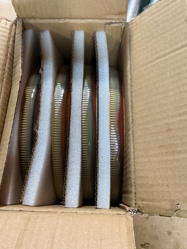 Photo 1 of ***MISSING BOWLS*** TheTerra Ceramic Dinnerware Sets for 4, 12 Pieces Porcelain Lightweight Plates and Bowls Sets, Scratch Resistant Dish Set, Oven & Microwave & Dishwasher Safe, Sage Umber