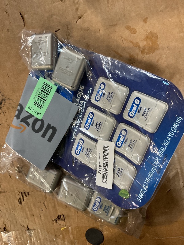 Photo 1 of * 5 COUNT TOTAL * Oral-B Glide Cool Mint Deep Clean Floss, 6 Count, Glide Dental Floss