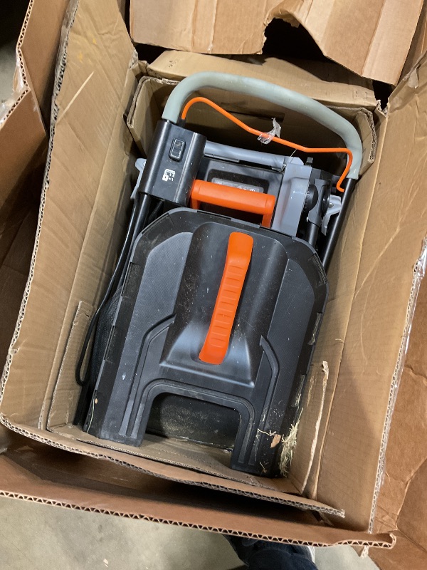 Photo 1 of ***MISSING BATTERIES AND CHARGER CORD*** WEN 20V Max 2-in-1 19-Inch Cordless Brushless Lawn Mower and Mulcher with Two 5Ah Batteries and Dual Port Charger (20839)