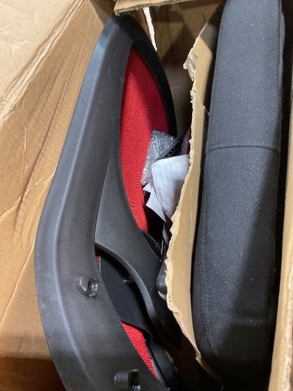 Photo 1 of ***FOR PARTS / MISSING ASSEMBLY PIECES*** Home Office Chair Ergonomic Desk Chair Mesh Computer Chair with Lumbar Support Flip-up Arms Swivel Rolling Executive Task Chair Adjustable Chair for Adults(Red)