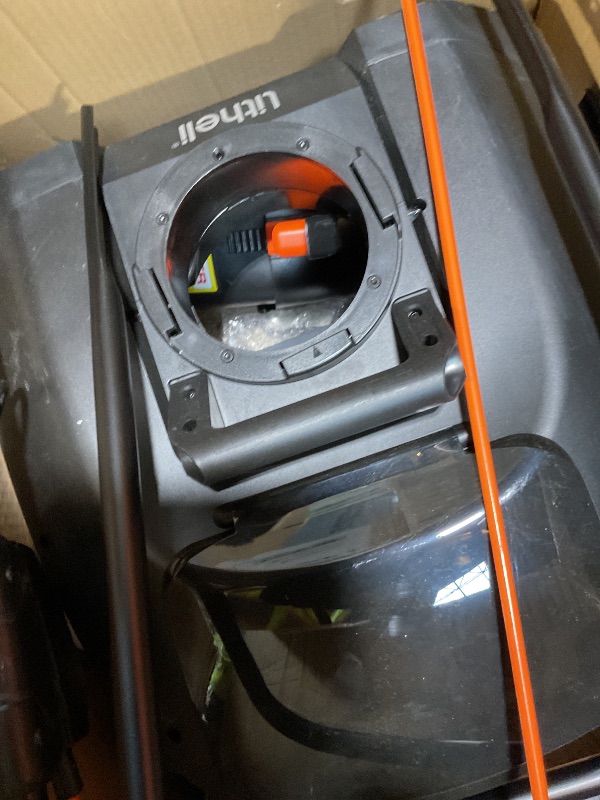 Photo 1 of ***FOR PARTS ONLY DAMAGED HANDLE/ MISSING CHARGER*** Litheli 2x20V Cordless Snow Blower, 20'' Brushless Electric Snow Thrower with Wheels, 180° Adjustable Chute, LED Lights, 2x4.0Ah Battery Included, Heavy Duty for Driveway Patio