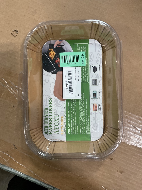 Photo 1 of (125PCS) Air Fryer Liners, Disposable for Ninja Dual Air Fryer accessories, Parchment Paper liners rectangle 8.6''*5.5''