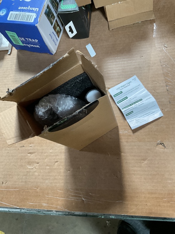 Photo 1 of **PARTIAL SET/ ONLY 1 LIGHT** DORESshop LED Night Light, Rotating Night Lights Plug into Wall with Auto Light Sensor 3000K Nightlight with Adjustable Brightness, Acrylic Bubble Plug in Night Light for Bedroom Bathroom 2 Pack