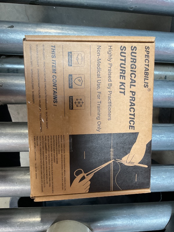 Photo 1 of ***PARTIAL SET/ MISSING PIECES** Spectabilis Suture Practice Kit,Silicone Suturing Pad with Wound Closure Trainer for Nursing,Vet and Medical School Training,Education Only.