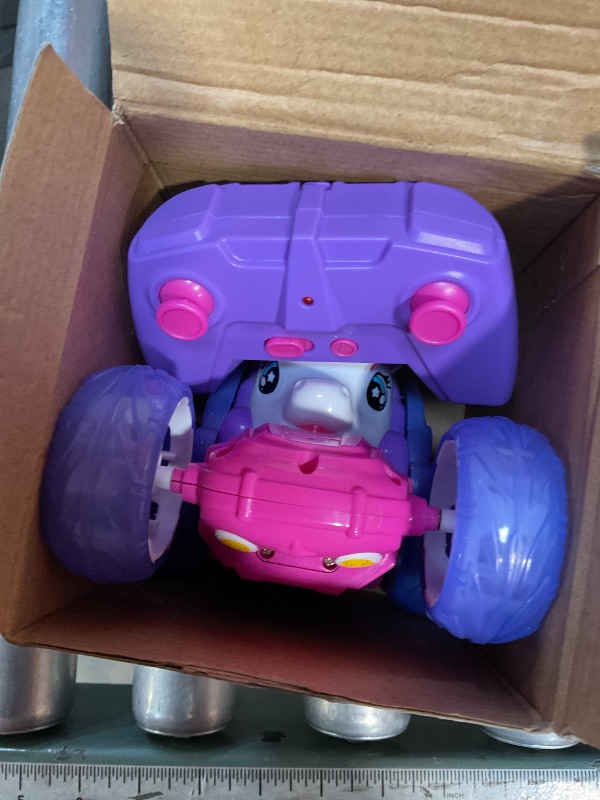 Photo 1 of ***RECOMENDED FOR PARTS DOENST FUNCTION WELL*** Unicorn Toys RC Car for Girls 4-6 Beginner-Friendly Cute Remote Control Toy - High-Speed All-Terrain 360°Flips Stunt & Cool Blinky Lights Ideal Christmas Birthday Gift for Age 3 4 5 6 7 8 - Purlple