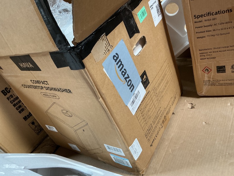 Photo 1 of **NON FUNCTIONAL** HAVA 2025 NEW Upgraded Countertop Dishwasher with Water Softener and Enhanced Energy Efficiency, Portable Dishwasher with 8 Wash Programs, Child Lock & Delayed Start Function, No Installation Needed