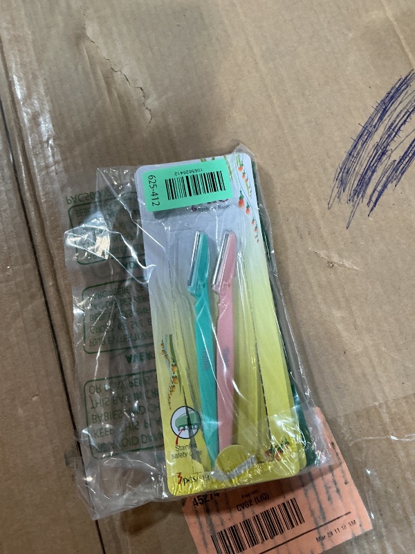 Photo 1 of ***1 MISSING*** Tinkle Dermaplaning Tool 9ct, Dermaplane Razor for Women, Safe and Easy Peach Fuzz Remover, Eyebrow Trimmer with Protective Cover (3 Packs of 3), Stocking Stuffers