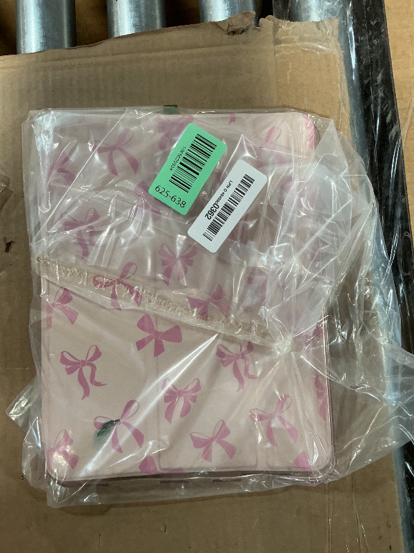 Photo 1 of **MINOR DAMAGE / DIRTY (INK STAINS)** Cute Kawaii Bow for iPad Air5/Air4 Case with Pencil Holder, Auto Sleep/Wake, Pink Leather Soft TPU Back Cover for iPad 10.9 Inch 2022/2020