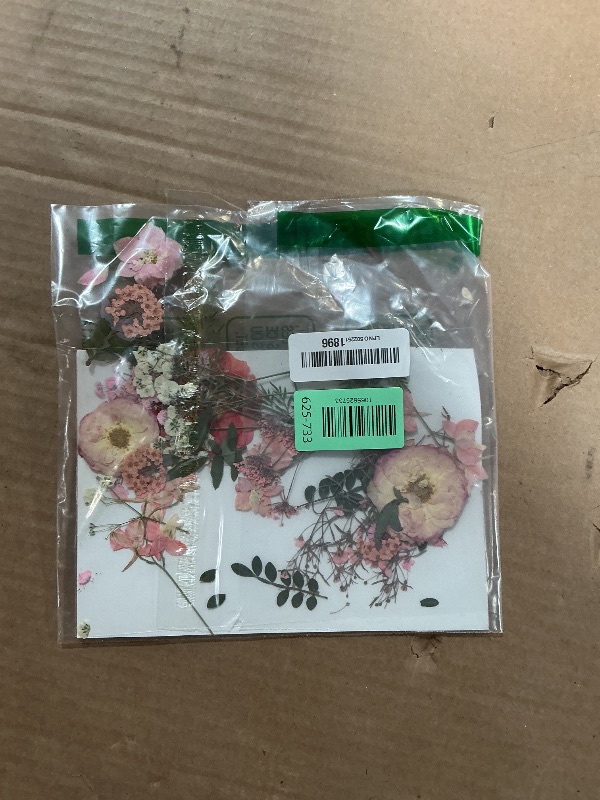 Photo 1 of 148PCS Pink Dried Pressed Flowers with Butterfly Stickers - YouthBro Real Nature Flowers Craft Set for Resin Jewelry Candle Soap Vase Making Nail Card Scrapbook Art Floral Decors