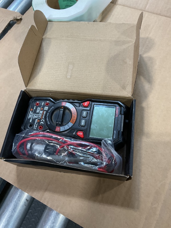 Photo 1 of ***FOR PARTS ONLY/ DAMAGE SCREEN/ DIRTY***  KAIWEETS Digital Multimeter TRMS 6000 Counts Voltmeter Auto-Ranging Fast Accurately Measures Voltage Current Amp Resistance Diodes Continuity Duty-Cycle Capacitance Temperature for Automotive