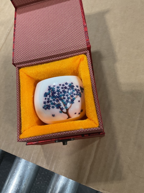 Photo 1 of **DIRTY**HOHCNA Heat Changing Sensitive Cherry Blossoms Tea Cup, Japanese Style Color Changing Ceramic Coffee Mug, Unique Magic Coffee Tea Cup for Gift Valentines (5 oz)