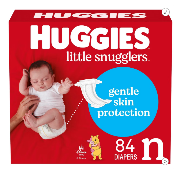 Photo 1 of ***2 BOXES OF 84 CT*** Huggies Little Snugglers Diapers - Newborn - 84ct