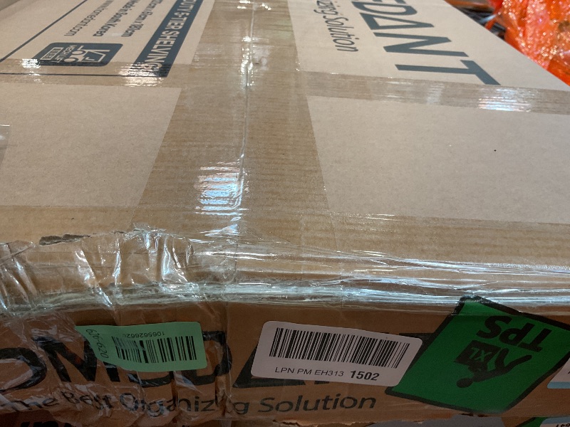 Photo 1 of **CORNER DAMAGE TO ONE SHELF**HOMEDANT 47.7" W Deep 5 Tier Heavy Duty Garage Shelving Adjustable Metal Rack Storage Shelves Standing Shelf Unit Organizers Industrial Warehouse Basement Black 1Pack