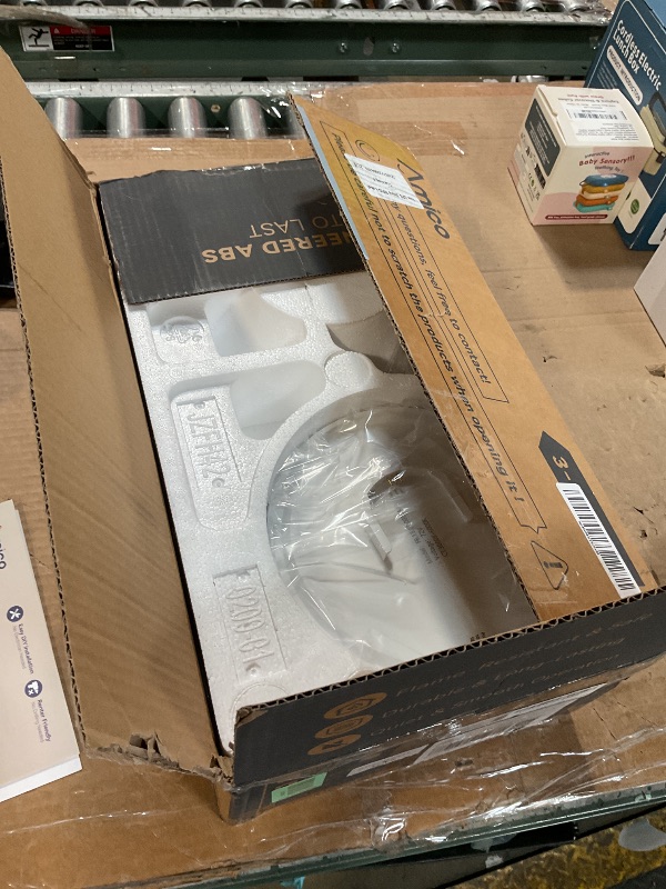 Photo 1 of ***1 BLADE IS BROKEN/ RECOMENDED FOR PARTS*** Amico Ceiling Fans with Lights, 42 inch Low Profile Ceiling fan with Light and Remote Control, Flush Mount, Reversible, 3CCT, Dimmable, Noiseless, Black Ceiling Fan for Bedroom, Indoor/Outdoor Use