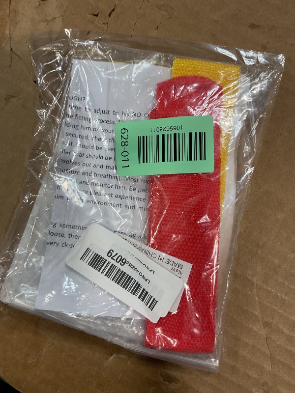 View 2 of 2 Pack Anti Crow Rooster Collar No Crow Noise Neck Belt for Roosters Cockerel Velcro Nylon (Big)
