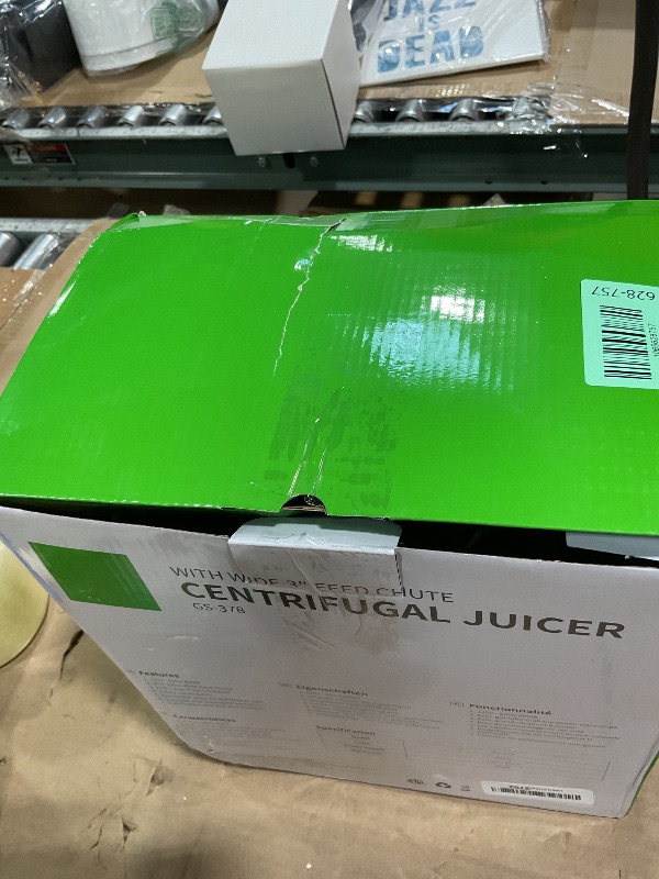 Photo 1 of ***SHOWS SIGNS OF HEAVY USAGE*** GDOR 800W Juicer Machine, 3” Wide Feed Chute, Dual-Speed Centrifugal Juicer for Fruits & Vegetables, Anti-Drip Function, BPA-Free, Easy to Clean with Brush, White