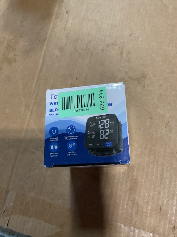 Photo 1 of *MISSING BATTERY COMPARTMEWWNT DOOR* Wrist Blood Pressure Monitor, Tovendor Home Automatic Blood Pressure Cuff Wrist with Portable Carrying Case, 2 * 90 Reading Memory Dual Users Mode, 2 AAA Battery Included