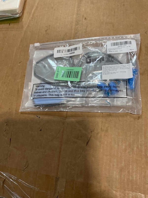 Photo 1 of 2 Pieces 3D Sleep Mask for Kids Memory Foam Contoured Eye Mask, Travel Sleep Eye Cover with Adjustable Strap, 3D Blindfolds(Blue and Gray)