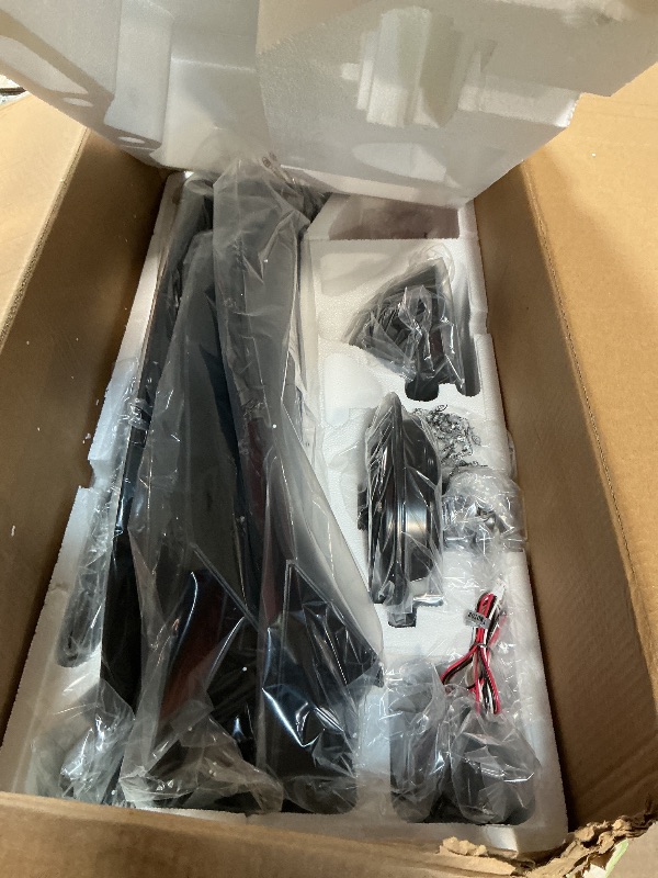 Photo 1 of **UNKNOWN DAMAGES** Savey'Sley 60 Inch Outdoor Ceiling Fan without Light for Patios, 3 Blade Solid Wood Propeller Ceiling Fan for Living Room, High CFM Fans DC Motor Quiet