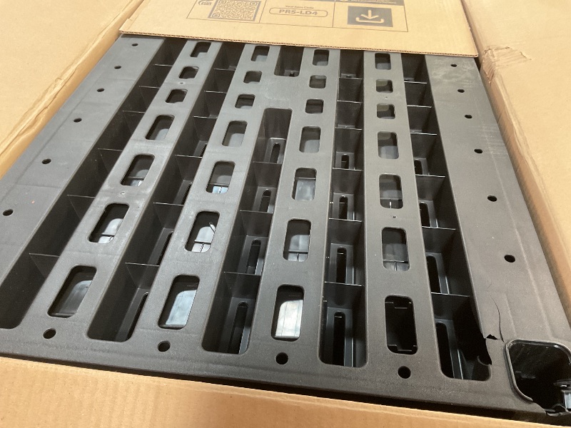 Photo 1 of ***FOR PARTS ONLY MISSING ASSEMBLY PIECES*** IRIS USA 4-Shelf Extra Heavy Duty Deep Plastic Storage Shelves, 800lb Capacity, 57" H x 36" W x 24" D, Large Modular Shelving Unit Storage Organizer for Garage, Home, Warehouse & Gym, Rack - Black