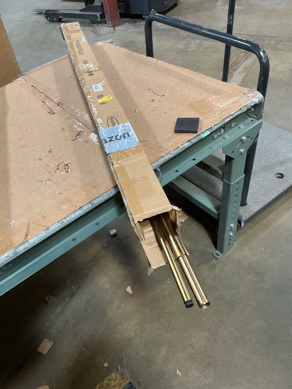 Photo 1 of *COLOR- GOLD* Double Curtain Rods for Window 72 to 144 Inch (6-12ft), Matte Black Drapery Rod, Heavy Duty 1 Inch Front and 5/8 Inch Back Window Rod, Decorative With Cap Finials