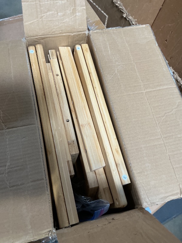 Photo 1 of ***FOR PARTS ONLY/ NON-FUNCTIONAL*** COSYLAND Kids Kitchen Step Stool?Toddler Standing Tower with CPC Certification, Removable Anti-Drop Railing Safety Rail Unique Patented Design Anti-tip Structure More Stable, 1.5-3 yrs Natural Bamboo