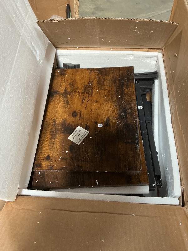 Photo 1 of ***STYLE MAY DIFFER / STOCK PHOTO FOR ITEM LIKENESS*** Sonyabecca Spacious Vintage Record Player Table - Holds 150-250 Vinyl Albums, Adjustable Dividers, Side Display Areas - Ideal for Living Room, Bedroom, Office