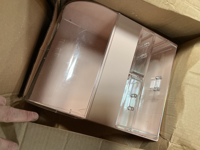 Photo 1 of **BROKEN PIECE SEEN IN PHOTO**MOOCHI Professional Large Cosmetic Makeup Organizer Bathroom Storage Display Case with Drawers