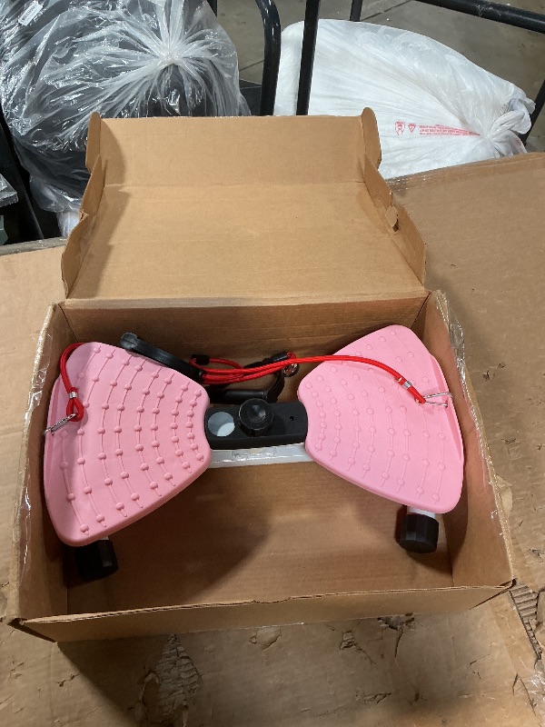 Photo 1 of **HAS A CRACK ON 1 OF THE BUTTONS** RENRUI Waist Twister Machine Exercise Fitness Tool, Ab Twister Board with the Smart LED Digital Monitor, 300lbS Capacity & 20dB Ultra-Quiet, Anti-Slip Home Gym Workout Equipment for Women Belly Fat (Pink)