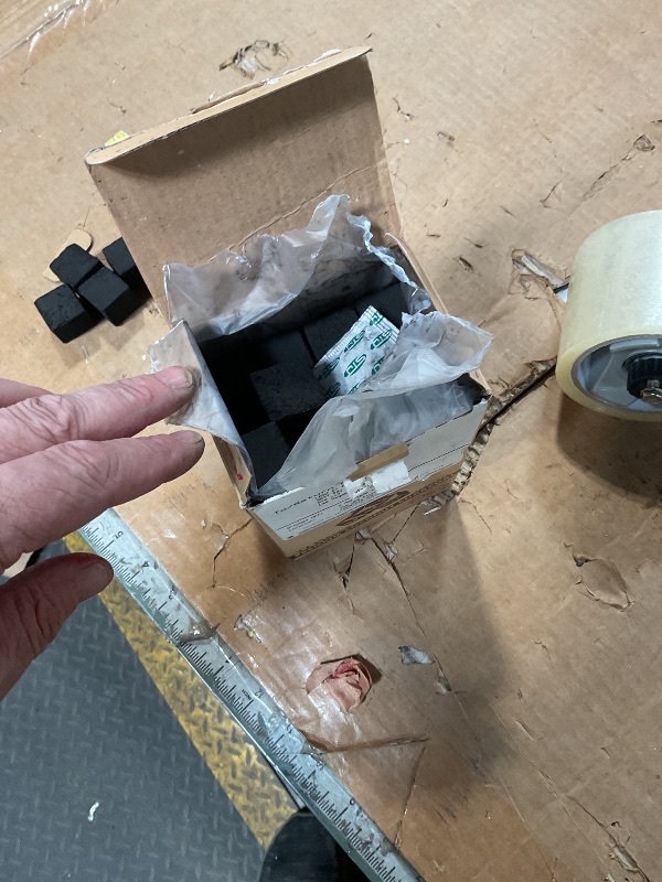 Photo 1 of **A FEW MISSING CUBES**CocoUrth 100% Natural Hookah Coconut Shell Charcoal Cube 25x25x25mm 72 PCS Electric Burner Briquettes Used Also for Cooking, Grilling, Barbecuing, Incense Narguile Coal (1kg)