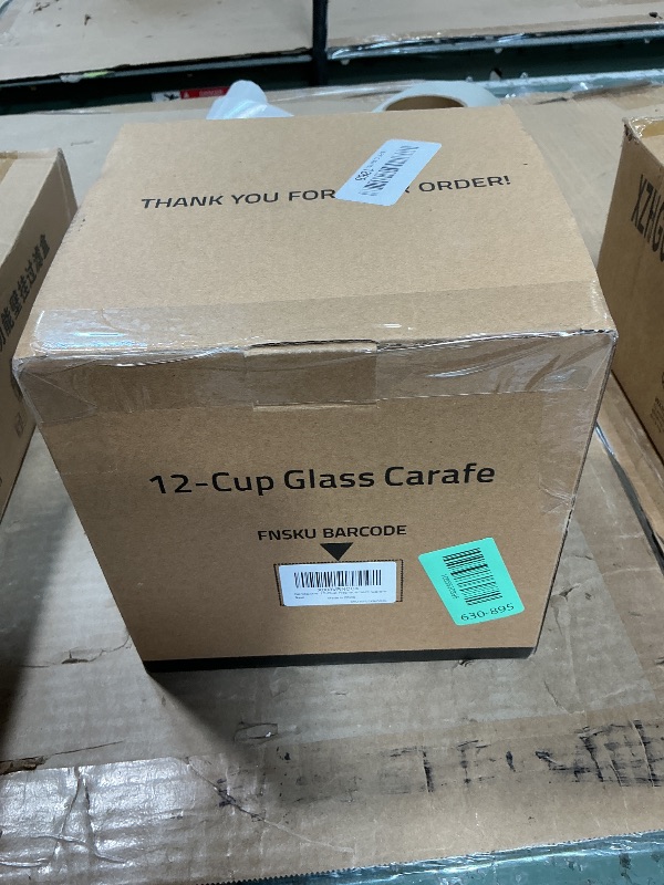Photo 1 of 12-Cup Replacement Glass Coffee Carafe for Cuisinart Coffee Maker Models DCC-1200, DCC-1100BK, DCC-2650, CHW-12, CHW-12P1, DGB-550BK, DGB-550BK1, DGB-625BC, DGB-700BC, and SS-12 | Part# DCC-1200PRC