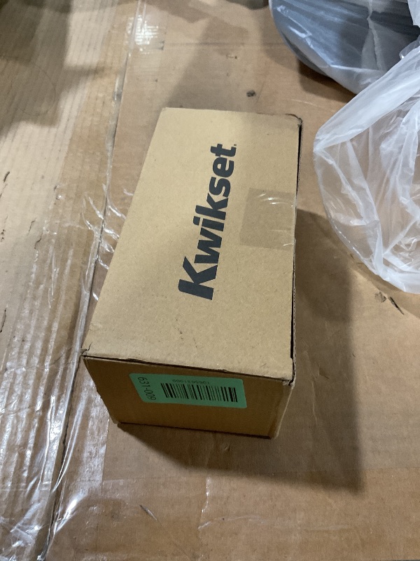 Photo 1 of **MISSING ASSEMBMLY PIECES** Kwikset Pismo Interior Privacy Door Knob with Lock, Door Handle For Bathroom and Bedroom, Matte Black Keyless Turn Lock Doorknob, with Microban Protection