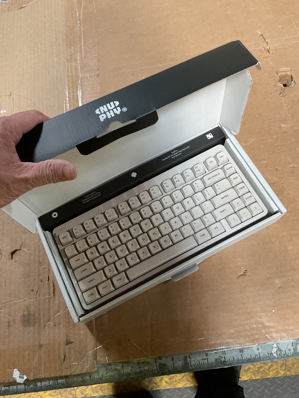 Photo 1 of *MISSING DONGLE* nuphy Node75 Wireless Mechanical Keyboard, 75% Hot Swappable Custom Keyboard, 82 Keys Computer Gaming Keyboards, Supports Touch Gestures, PBT Keycaps, RGB Backlit, Bluetooth/2.4GHz/USB-C