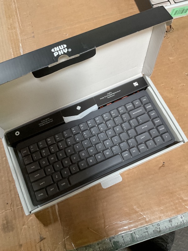 Photo 1 of **MISSING USB ADAPTER** nuphy Node75 Wireless Mechanical Keyboard, 75% Hot Swappable Custom Low Profile Keyboard, 84 Keys Computer Gaming Keyboards, Supports Touch Gestures, PBT Keycaps, RGB Backlit, Bluetooth/2.4GHz/USB-C