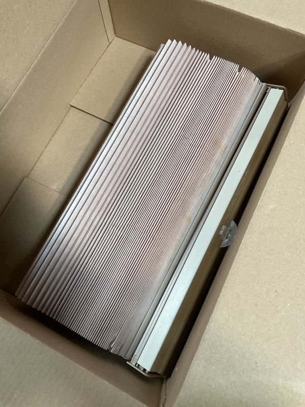 Photo 1 of **SOME EDGES CREASED**LazBlinds Cordless Cellular Shades, No Tools No Drill Light Filtering Honeycomb Shades Pleated Blinds for Windows, 20'' W x 64'' H, Mocha