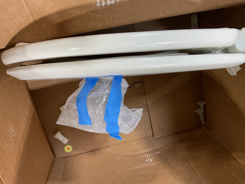 Photo 1 of ****SINGLE***Mayfair NextStep2 Toilet Seat with Built-In Potty Training Seat, Slow-Close, Removable that will Never Loosen, Elongated, White, 2-Pack