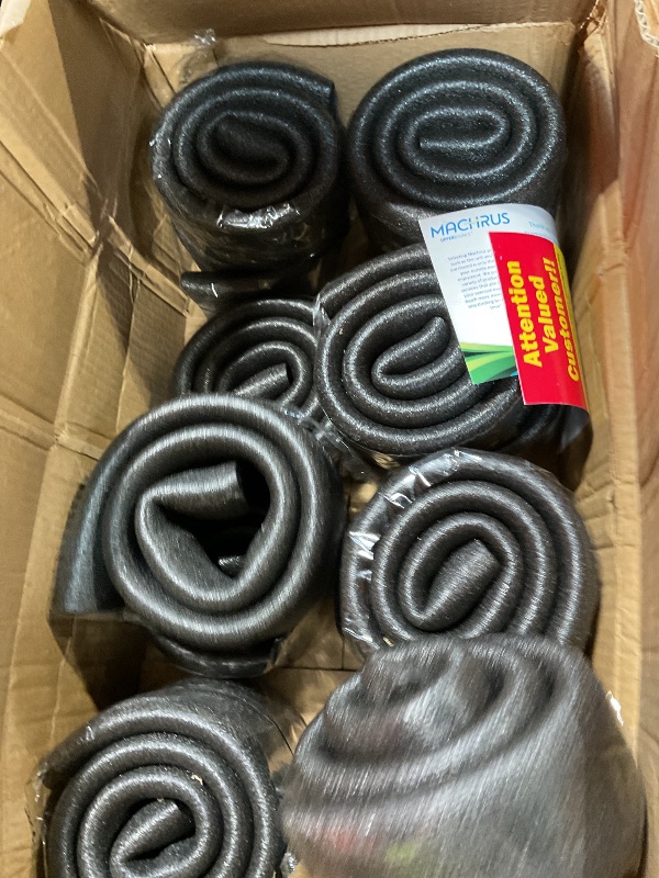 View 2 of ***BLACK***Trampoline Pole Foam Sleeves, 1''/28mm Diameter Foam Covers, Each 35.4'' Length-2 Pcs Fit Together 6 Feet Length, Safety Pole Cover, Set of 12,Blue