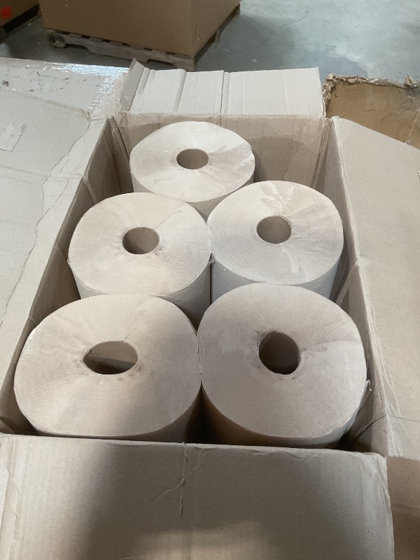 Photo 1 of **ONLY 5 ROLLS**Genuine Joe GJO22600 Embossed Hardwound Roll Towels (Pack of 6)