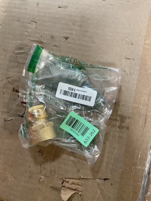 Photo 1 of 1 PIECE XFITTING 3/4" PUSH FIT X 1" FEMALE NPT/FNPT ADAPTER, CERTIFIED TO NSF ANSI61 - BRASS, PLUMBING FITTING FOR COPPER, PEX, CPVC